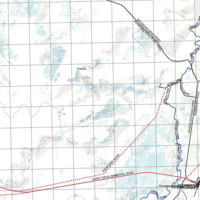 Getlost Map 8843 MEANDARRA Qld Topographic Map V15 1:75,000