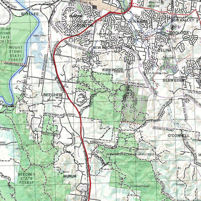Getlost Map 9150 GLADSTONE Qld Topographic Map V15 1:75,000