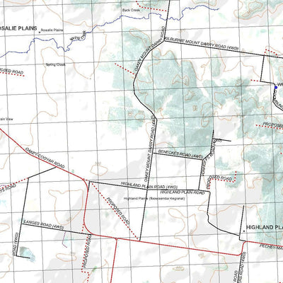 Getlost Map 9243 OAKEY Qld Topographic Map V15 1:75,000