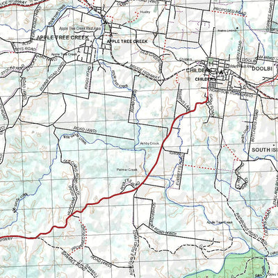 Getlost Map 9347 CHILDERS Qld Topographic Map V15 1:75,000