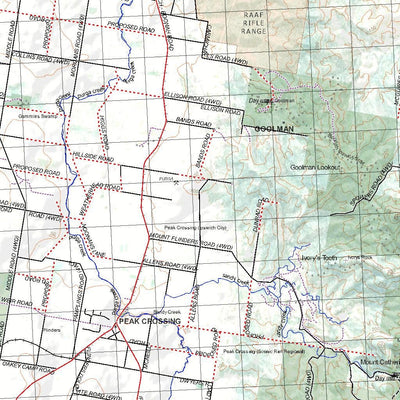 Getlost Map 9442 IPSWICH Qld Topographic Map V15 1:75,000