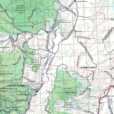 Getlost Map 9441 MOUNT LINDESAY Qld Topographic Map V15 1:75,000