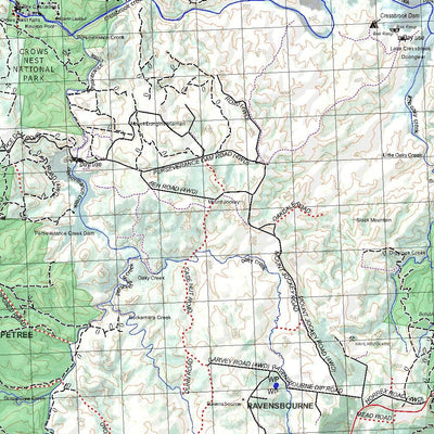 Getlost Map 9343 ESK Qld Topographic Map V15 1:75,000