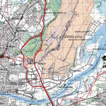 Getlost Map 9543 BRISBANE Qld Topographic Map V15 1:75,000