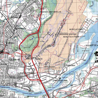 Getlost Map 9543 BRISBANE Qld Topographic Map V15 1:75,000