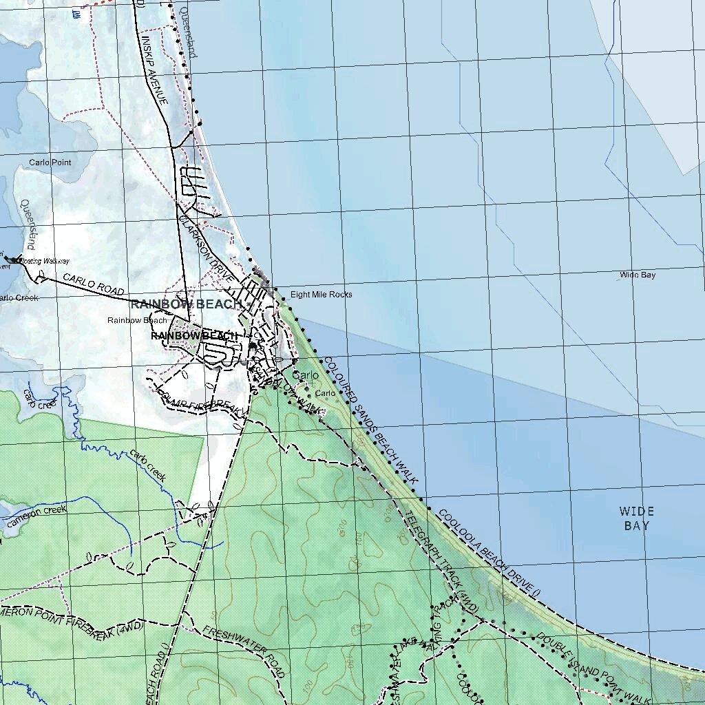 Getlost Map 9546 WIDE BAY Qld Topographic Map V15 1:75,000 by Getlost ...