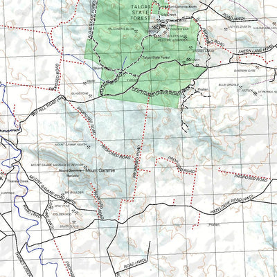 Getlost Map 9241 ALLORA Qld Topographic Map V15 1:75,000
