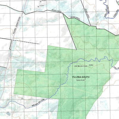 Getlost Map 8744 YULEBA Qld Topographic Map V15 1:75,000