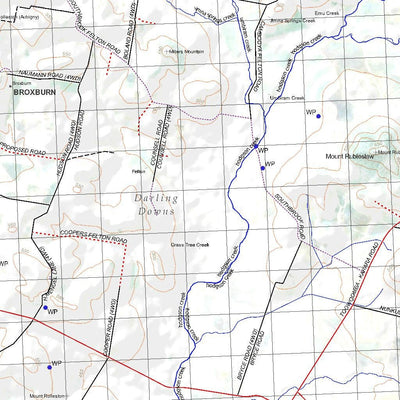 Getlost Map 9242 TOOWOOMBA Qld Topographic Map V15 1:75,000