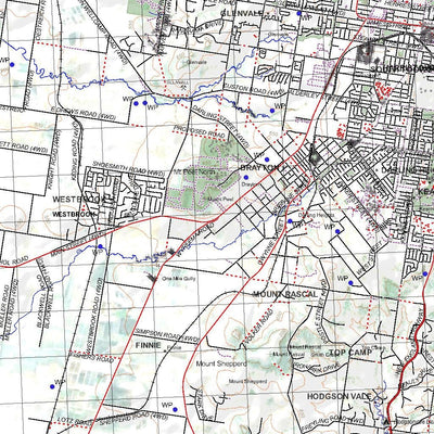 Getlost Map 9242 TOOWOOMBA Qld Topographic Map V15 1:75,000