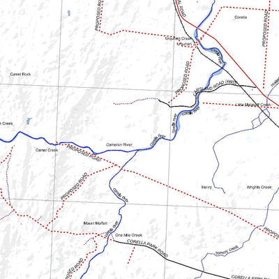 Getlost Map SF5402 CLONCURRY Australia Touring Map V15 1:250,000
