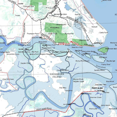 Getlost Map SF5613 ROCKHAMPTON Australia Touring Map V15 1:250,000