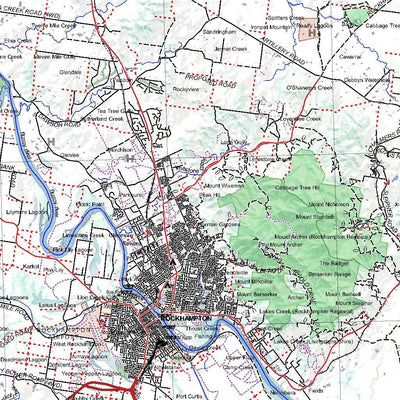 Getlost Map SF5613 ROCKHAMPTON Australia Touring Map V15 1:250,000