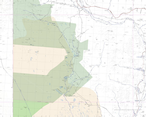 Getlost Map SF5413 MOUNT WHELAN Australia Touring Map V15 1:250,000