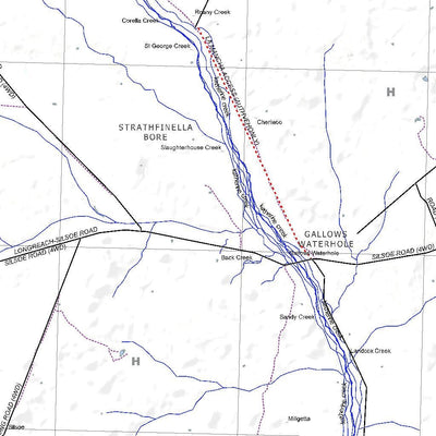 Getlost Map SF5416 MANEROO Australia Touring Map V15 1:250,000