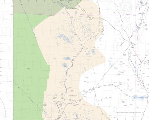 Getlost Map SG5401 BEDOURIE Australia Touring Map V15 1:250,000