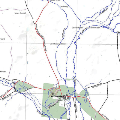 Getlost Map SF5509 MUTTABURRA Australia Touring Map V15 1:250,000