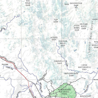 Getlost Map SF5506 BUCHANAN Australia Touring Map V15 1:250,000