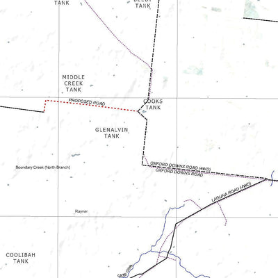 Getlost Map SG5506 AUGATHELLA Australia Touring Map V15 1:250,000