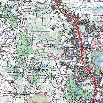 Getlost Map SG5615 BRISBANE Australia Touring Map V15 1:250,000