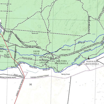 Getlost Map SG5408 WINDORAH Australia Touring Map V15 1:250,000