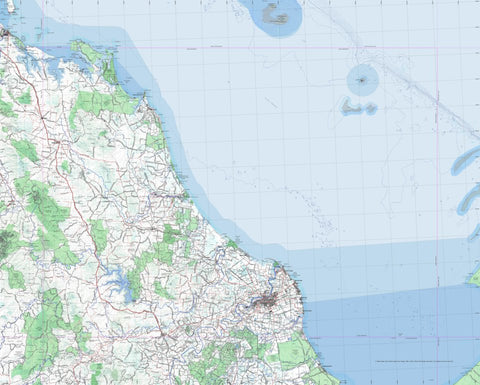 Getlost Map SG5602 BUNDABERG Australia Touring Map V15 1:250,000