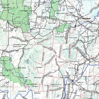 Getlost Map SG5602 BUNDABERG Australia Touring Map V15 1:250,000