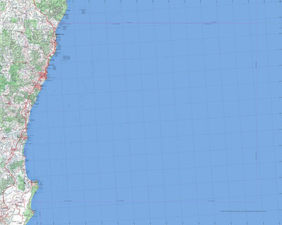 Getlost Map SH5611 COFFS HARBOUR Australia Touring Map V15 1:250,000