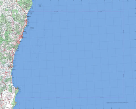 Getlost Map SH5611 COFFS HARBOUR Australia Touring Map V15 1:250,000