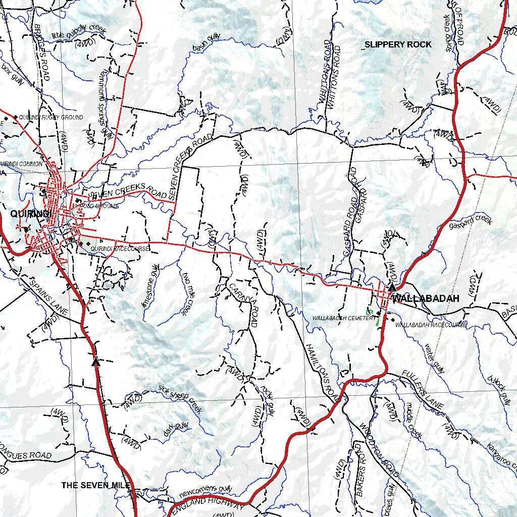 Getlost Map SH5613 TAMWORTH Australia Touring Map V15 1250,000 by