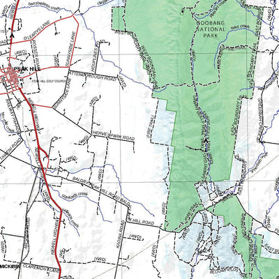 Getlost Map SI5503 NARROMINE Australia Touring Map V15 1:250,000