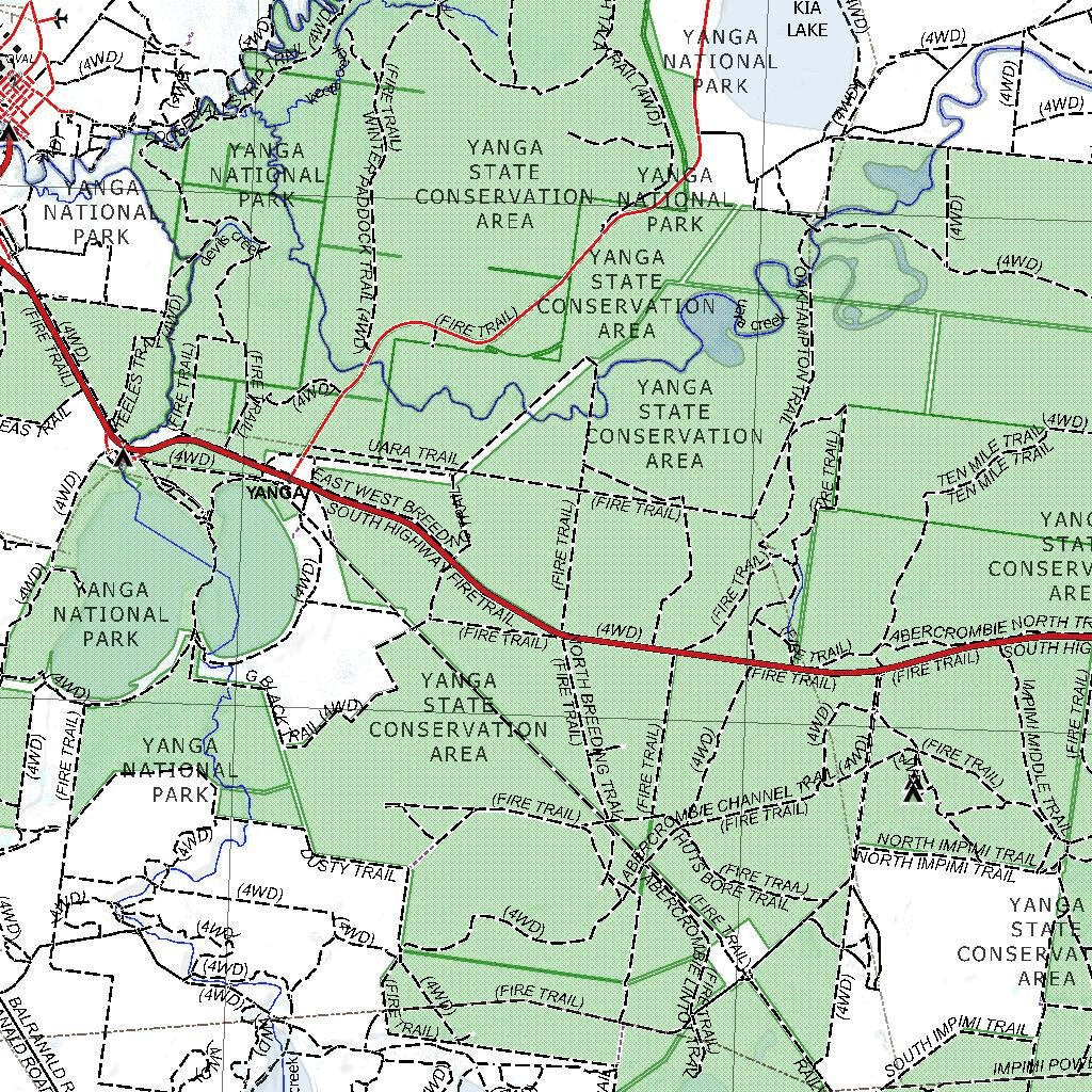 Getlost Map SI5412 BALRANALD Australia Touring Map V15 1250,000 by