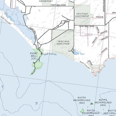 Getlost Map SI5301 NUYTS Australia Touring Map V15 1:250,000