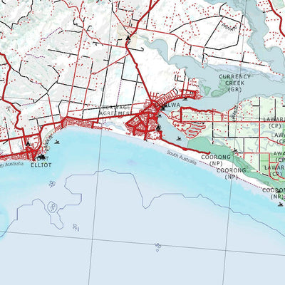 Getlost Map SI5413 BARKER Australia Touring Map V15 1:250,000