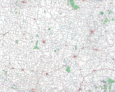 Getlost Map SI5511 COOTAMUNDRA Australia Touring Map V15 1:250,000