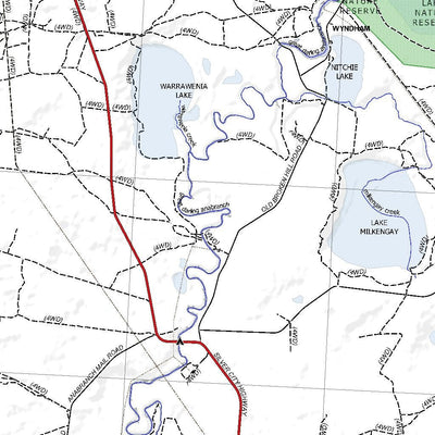 Getlost Map SI5407 ANA BRANCH Australia Touring Map V15 1:250,000