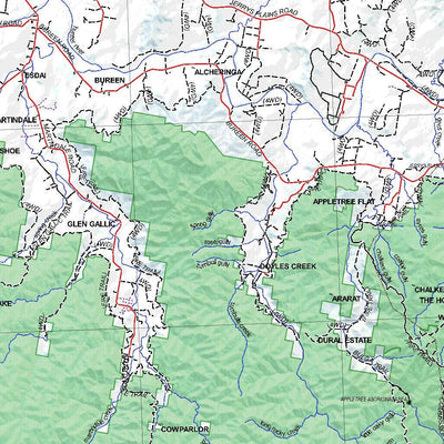 Getlost Map SI5601 SINGLETON Australia Touring Map V15 1:250,000