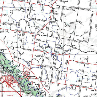 Getlost Map SI5514 JERILDERIE Australia Touring Map V15 1:250,000