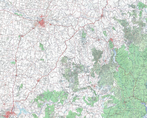 Getlost Map SI5515 WAGGA WAGGA Australia Touring Map V15 1:250,000