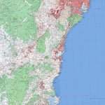 Getlost Map SI5609 WOLLONGONG Australia Touring Map V15 1:250,000