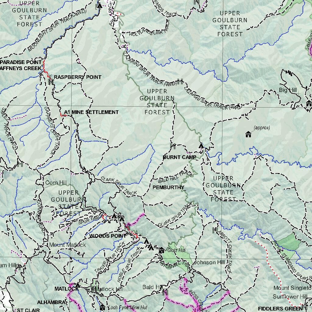 Getlost Map SJ5506 WARBURTON Australia Touring Map V15 1:250,000 by ...