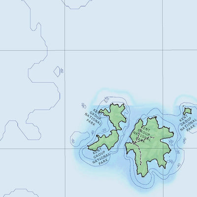 Getlost Map SJ5515 DEAL ISLAND Australia Touring Map V15 1:250,000