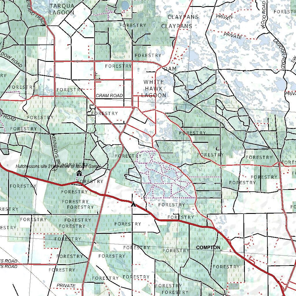 Getlost Map SJ5406 PENOLA Australia Touring Map V15 1250,000 by