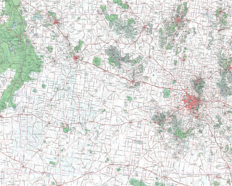 Getlost Map SJ5408 BALLARAT Australia Touring Map V15 1:250,000