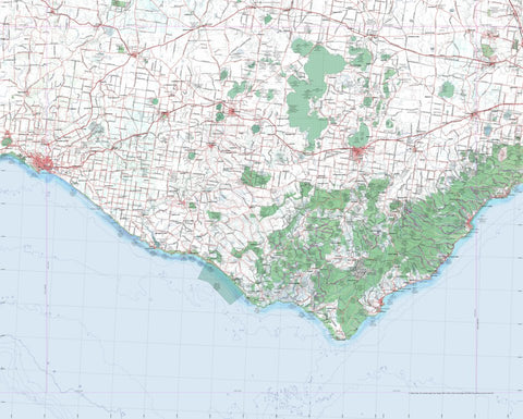 Getlost Map SJ5412 COLAC Australia Touring Map V15 1:250,000