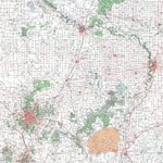 Getlost Map SJ5501 BENDIGO Australia Touring Map V15 1:250,000