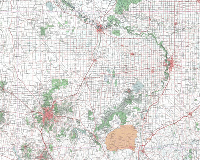 Getlost Map SJ5501 BENDIGO Australia Touring Map V15 1:250,000