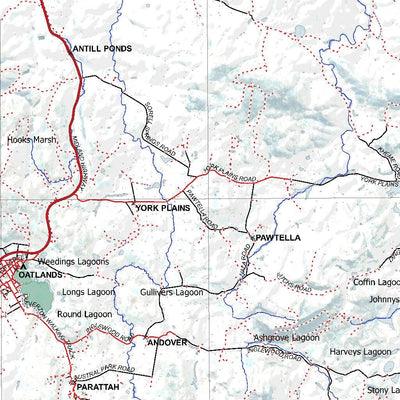 Getlost Map SK5506 OATLANDS Australia Touring Map V15 1:250,000