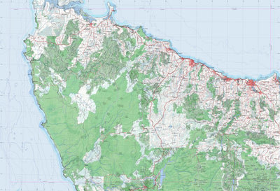 Getlost Map SK5503 BURNIE Australia Touring Map V15 1:250,000