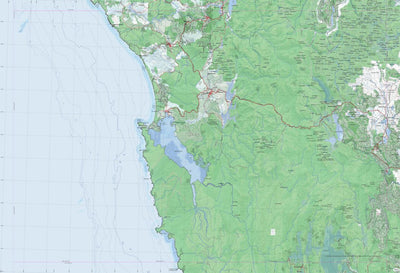 Getlost Map SK5505 QUEENSTOWN Australia Touring Map V15 1:250,000